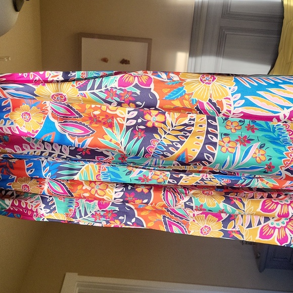 Bright Colorful Floral Maxi Skirt - Picture 7 of 9